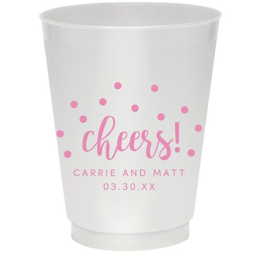 Confetti Dots Cheers Colored Shatterproof Cups